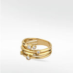Nocturnal Diamond Wrap Ring in 14K Yellow Gold - Lark and Berry