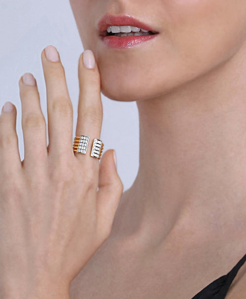 Solar Open Ring in 14K Yellow Gold - Lark and Berry