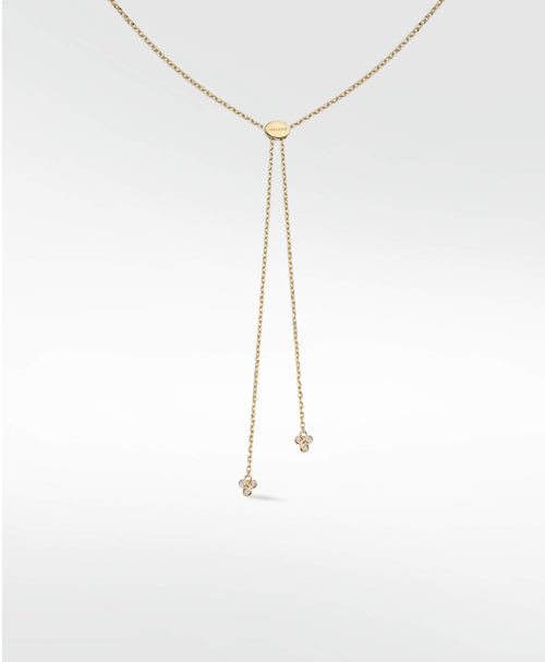 Stella Diamond Charm Necklace in 14K Yellow Gold - Lark and Berry