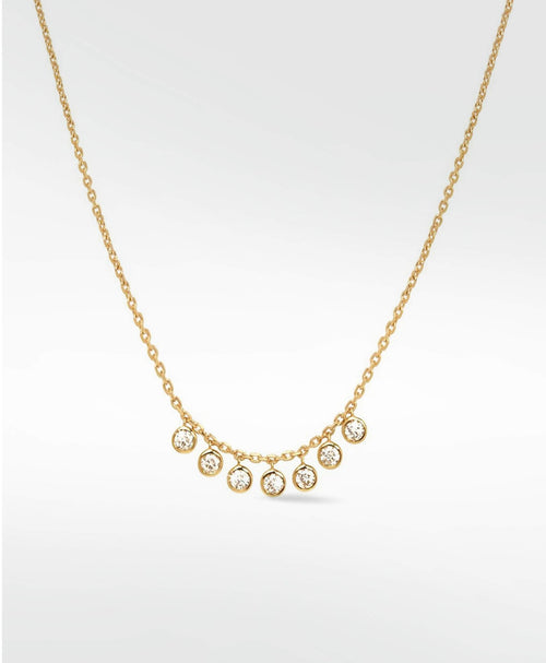 Stella Shimmer Diamond Charm Necklace - Lark and Berry
