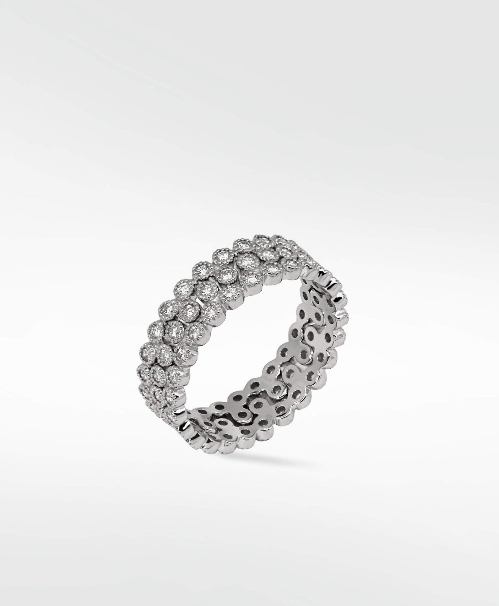 Trinity Double Stackable Diamond Eternity Ring - Lark and Berry