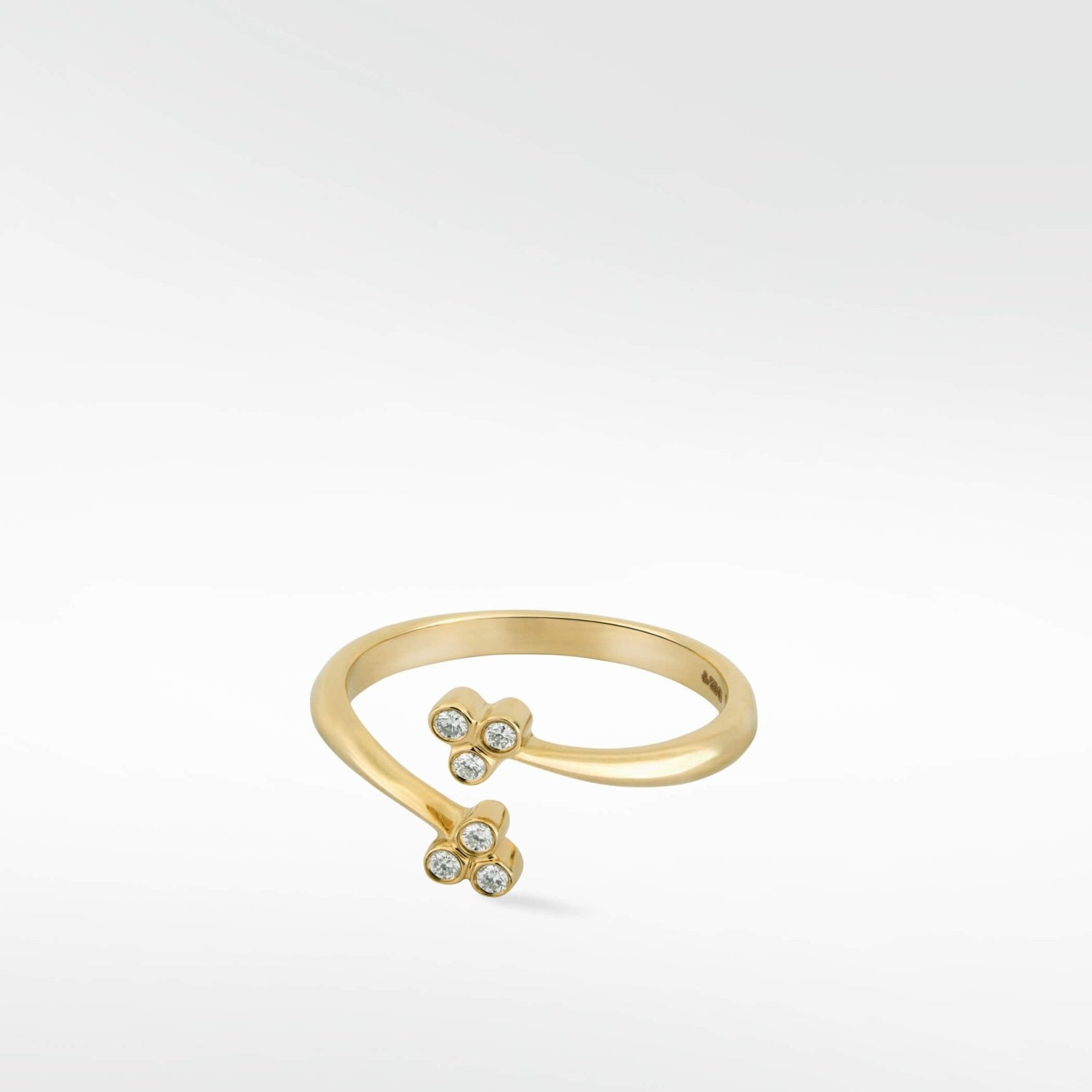 Trinity Wrap Ring in 14K Gold - Lark and Berry