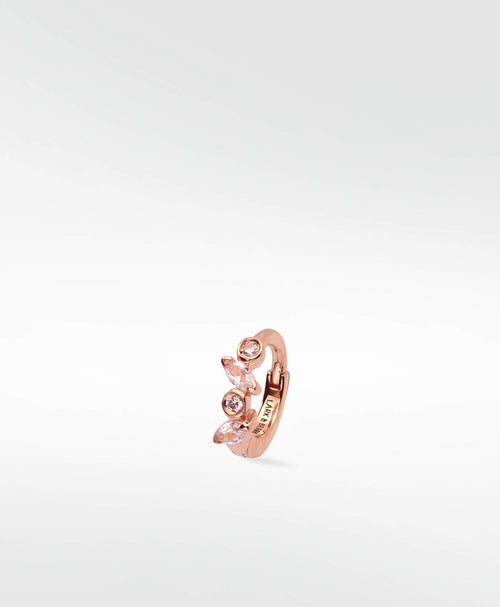 Veto Sapphire and Diamond Small Hoop